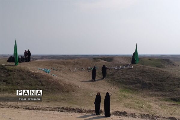 دانش‌آموزان قائمشهری در یادمان هفت تپه