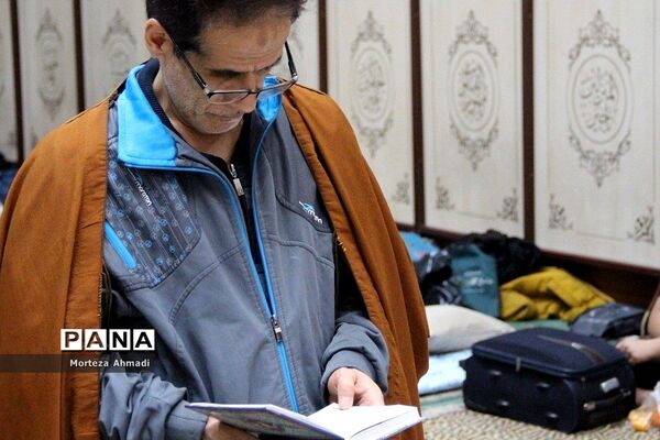 برگزاری مراسم اعتکاف دانش‌آموزان پسر مدارس شهرری