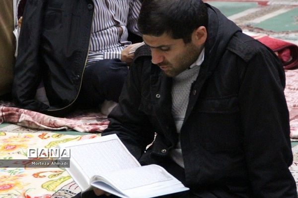 برگزاری مراسم اعتکاف دانش‌آموزان پسر مدارس شهرری