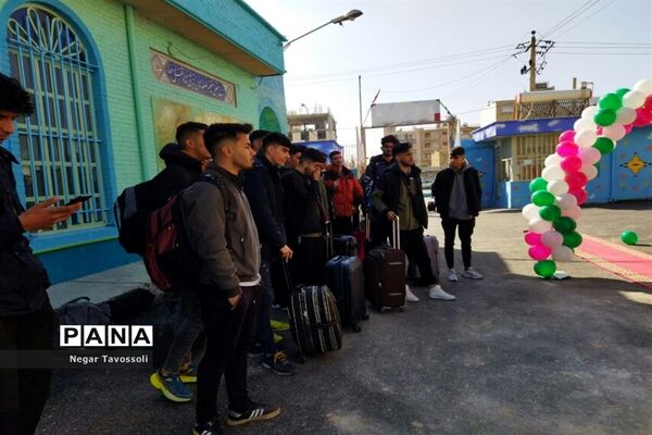 مراسم استقبال از ورزشکاران مسابقات کشوری والیبال و بسکتبال در شیراز