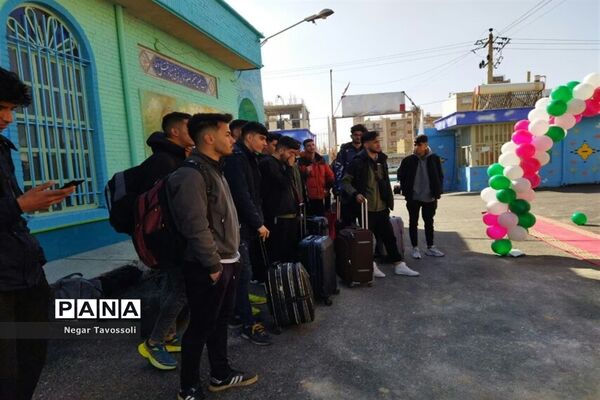 مراسم استقبال از ورزشکاران مسابقات کشوری والیبال و بسکتبال در شیراز