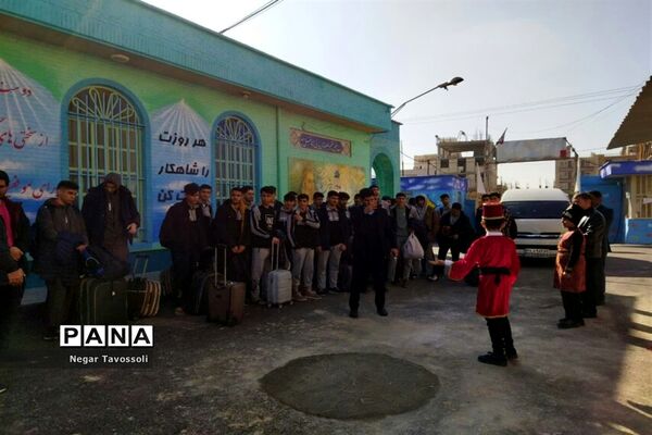 مراسم استقبال از ورزشکاران مسابقات کشوری والیبال و بسکتبال در شیراز
