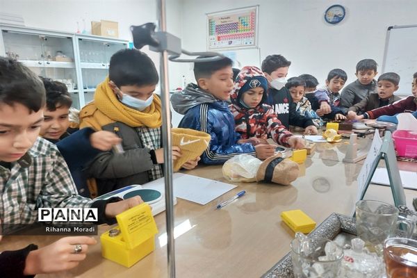 بازدید دانش‌آموزان ابتدایی دبستان سعدی یک از پژوهش‌سرای دانش‌آموزی