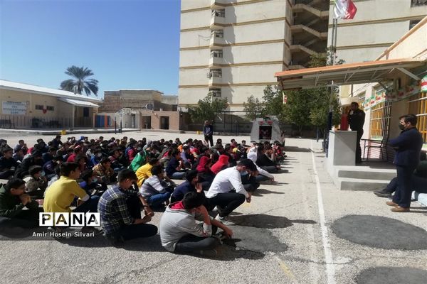 برگزاری دوره آموزشی آتش نشانی در مدارس جهرم