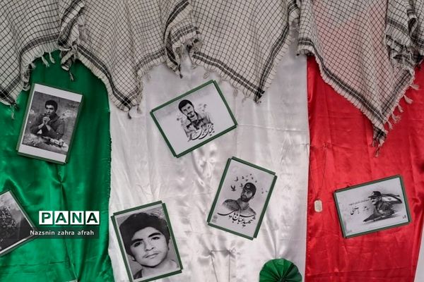 نمایشگاه مدرسه انقلاب در هنرستان نوین آفرین رودهن