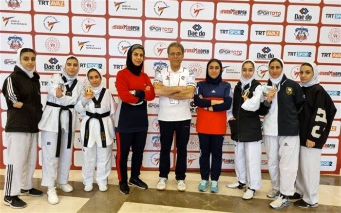 کسب ۲ نشان طلا، ۲ نقره و یک برنز بانوان ایران در رقابت‌های پاراتکواندو ترکیه