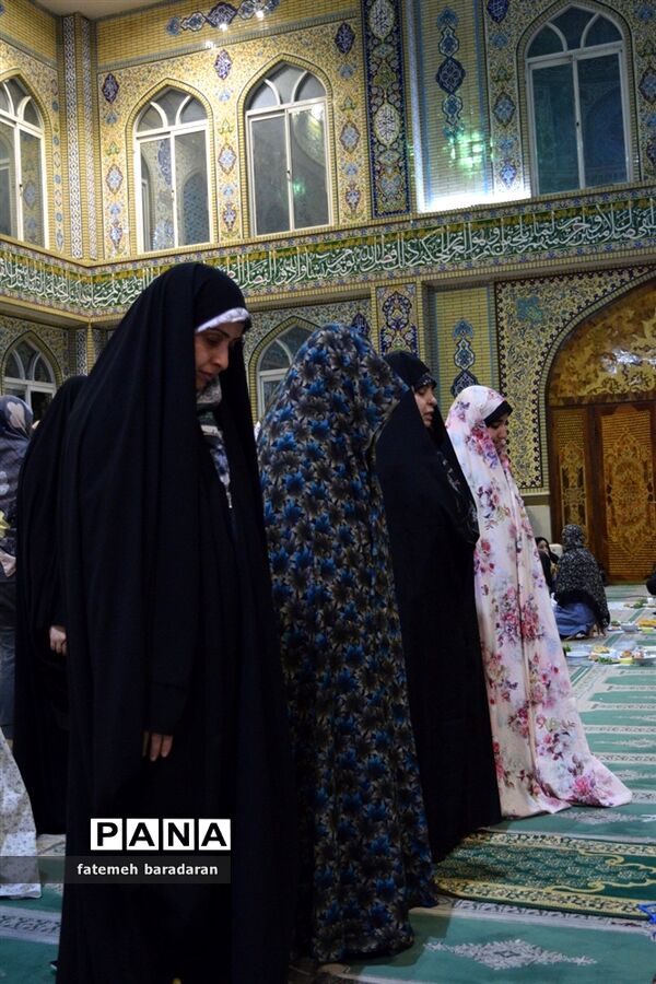 مراسم معنوی اعتکاف در ساری