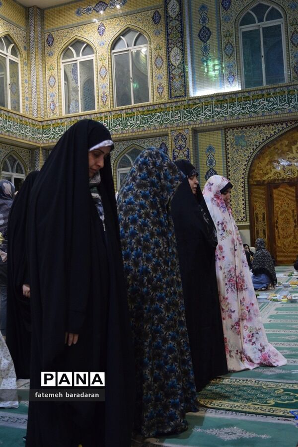 مراسم معنوی اعتکاف در ساری