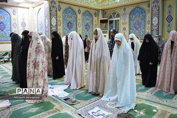 مراسم معنوی اعتکاف در ساری