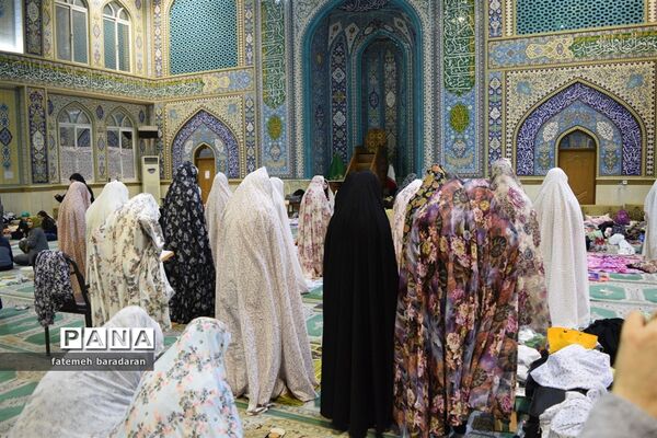مراسم معنوی اعتکاف در ساری