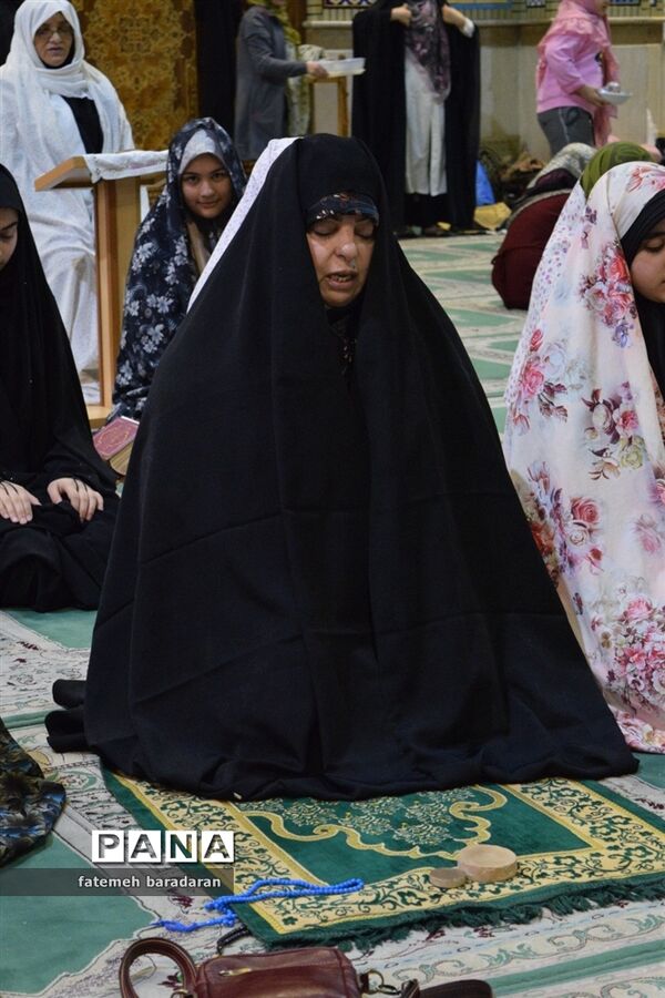 مراسم معنوی اعتکاف در ساری