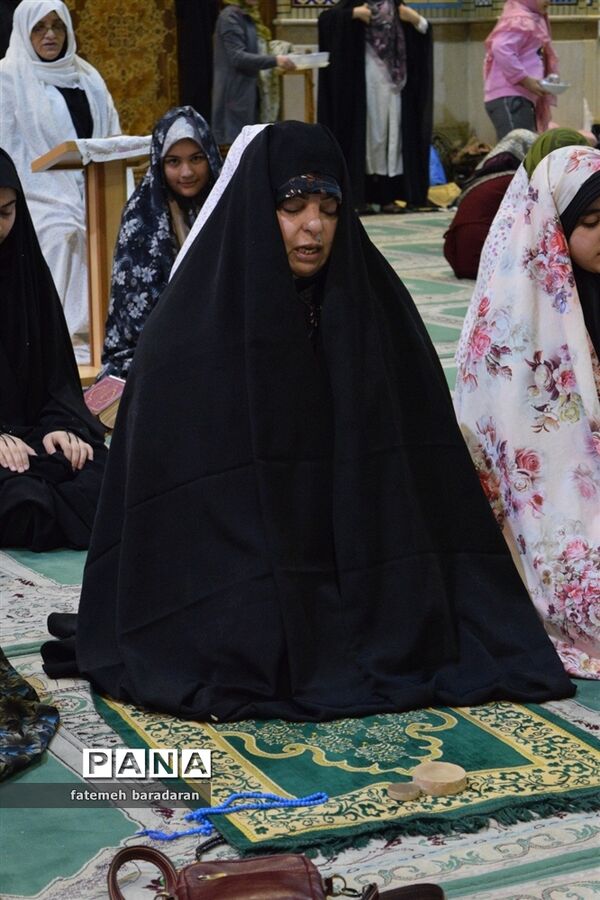 مراسم معنوی اعتکاف در ساری