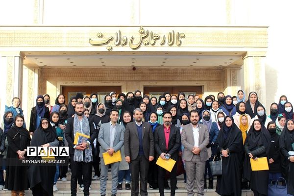 بدرقه دانش‌‌آموزان دختر زیارت‌ اولی شهرستان‌های تهران به سفر مشهد مقدس