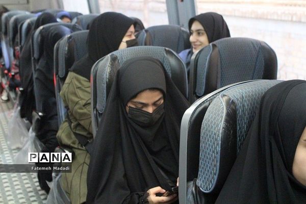 برگزاری مراسم اعزام و بدرقه دانش‌آموزان بهارستانی به اردوی راهیان نور