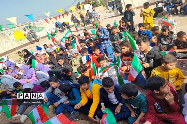 گرامیداشت چهل و چهارمین سالگرد پیروزی انقلاب در مدارس روستایی