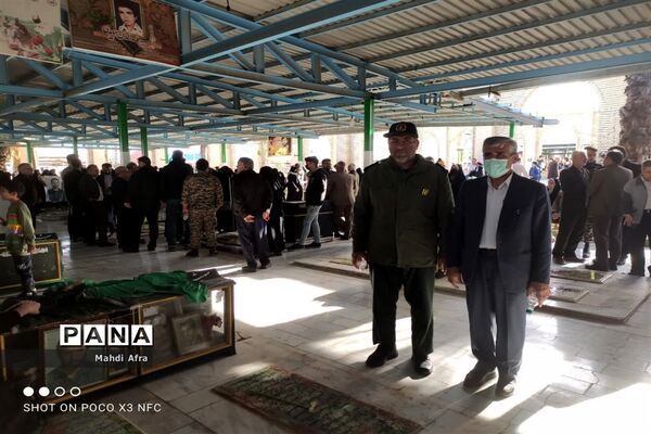 برگزاری مراسم غباروبی و عطر افشانی مزار شهدای شهرستان بهبهان
