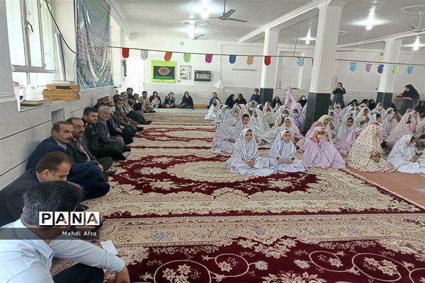 مراسم جشن تکلیف دانش آموزان دختر بخش تشان شهرستان بهبهان
