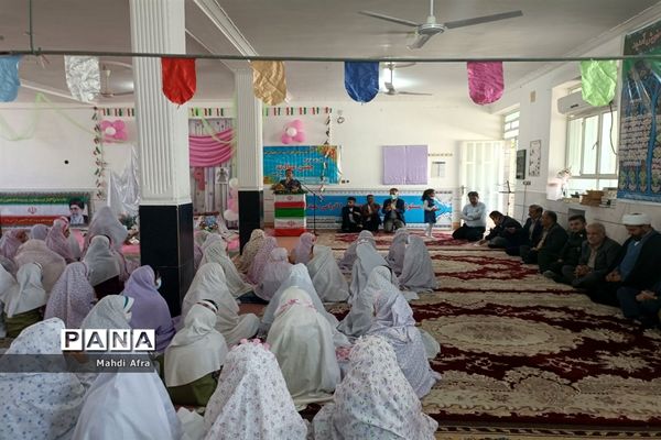 مراسم جشن تکلیف دانش آموزان دختر بخش تشان شهرستان بهبهان