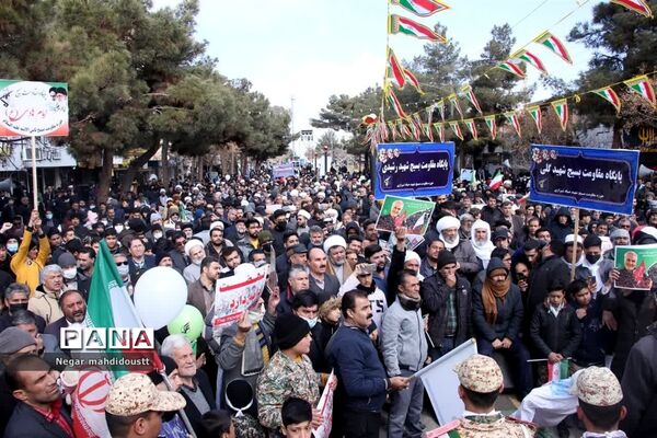 راهپیمایی ۲۲ بهمن در  تربت جام