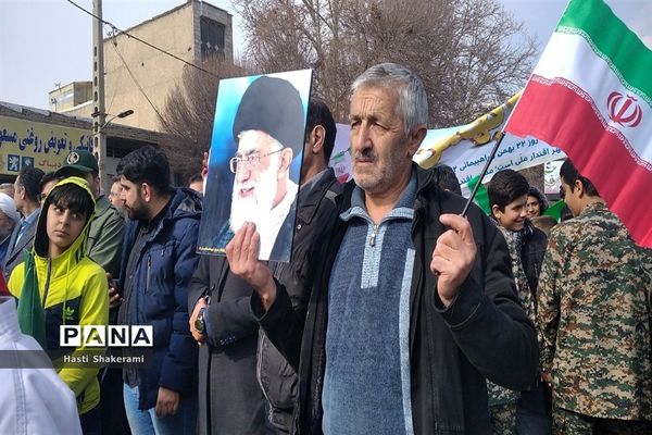 سیل جمعیت مردم شهریار در راهپیمایی ۲۲ بهمن