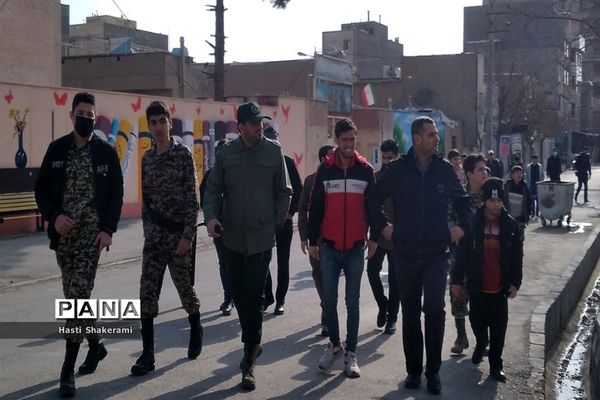 سیل جمعیت مردم شهریار در راهپیمایی ۲۲ بهمن