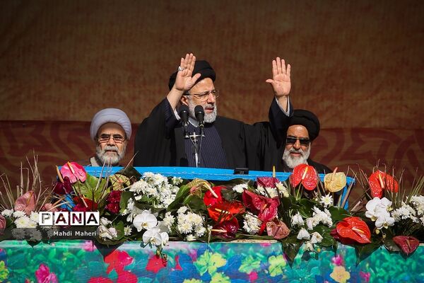 سخنرانی رئیس جمهوری در راهپیمایی ۲۲ بهمن