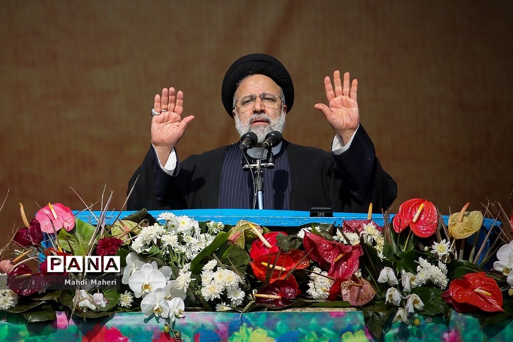 سخنرانی رئیس جمهوری در راهپیمایی ۲۲ بهمن