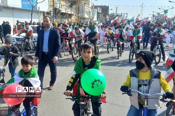 راهپیمایی باشکوه 22 بهمن در ناحیه یک شهرری