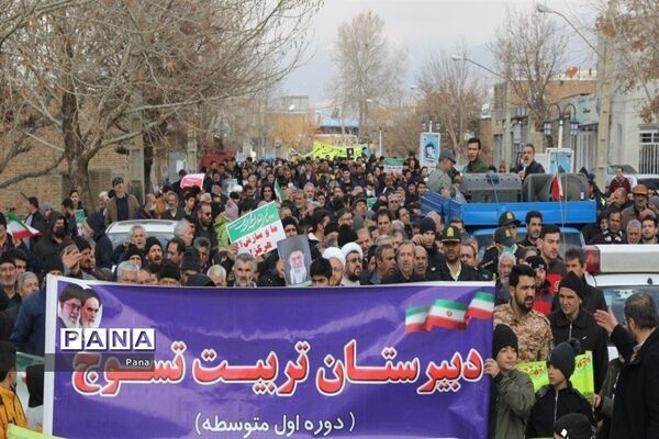 راهپیمایی۲۲بهمن در شهرستان‌های آذربایجان شرقی