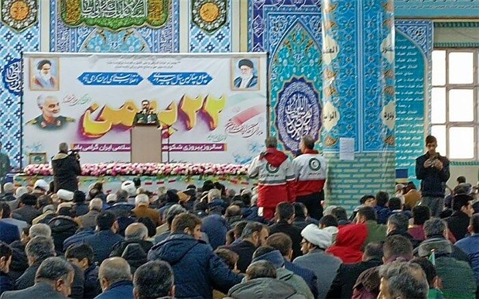 راهپیمایی شکوهمند پیروزی انقلاب اسلامی ۲۲بهمن در شهرستان قدس