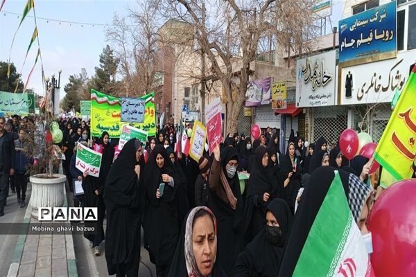 راهپیمایی ۲۲ بهمن در تربت جام