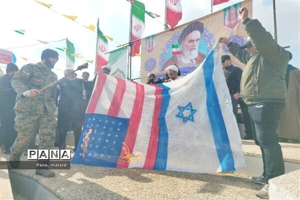 تجمع پرشور ۲۲ بهمن در ملارد