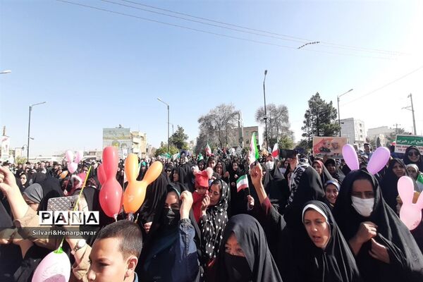 راهپیمایی باشکوه 22 بهمن در شهرستان جهرم