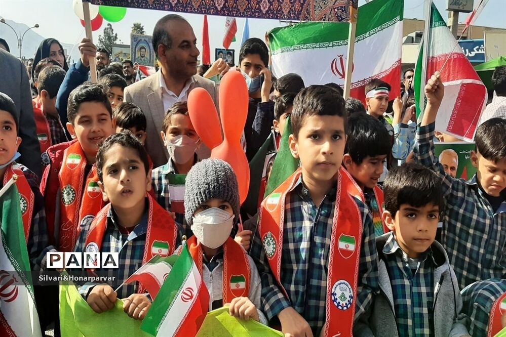 راهپیمایی باشکوه 22 بهمن در شهرستان جهرم