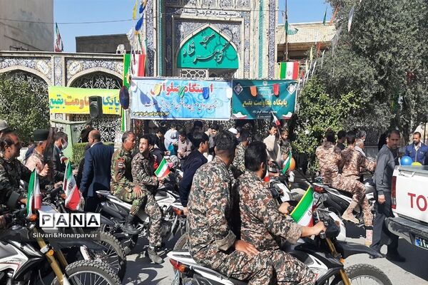 راهپیمایی باشکوه 22 بهمن در شهرستان جهرم