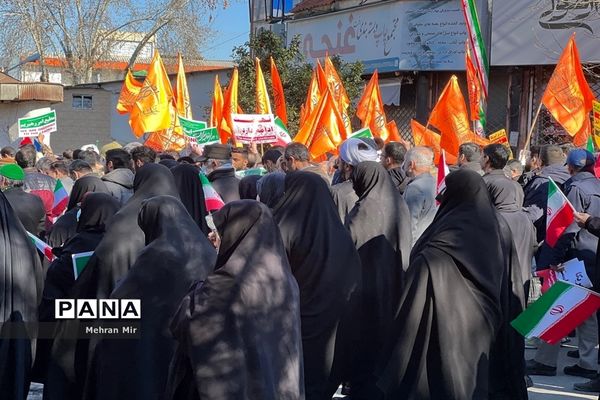 راهپیمایی 22 بهمن در گرگان