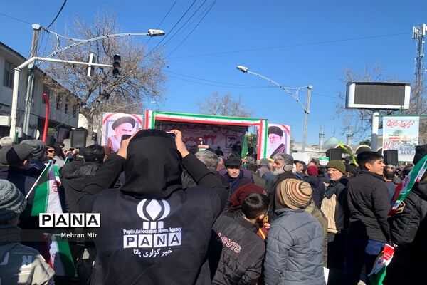 راهپیمایی 22 بهمن در گرگان