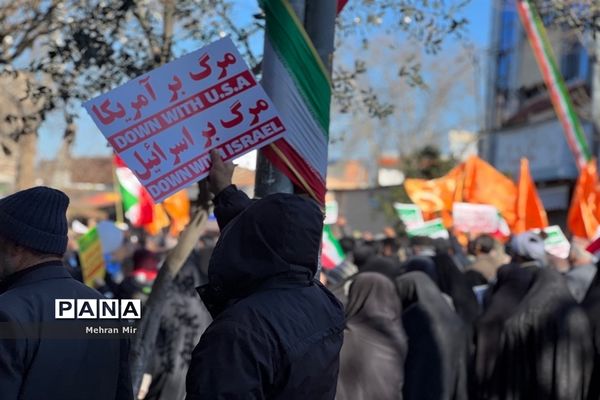 راهپیمایی 22 بهمن در گرگان