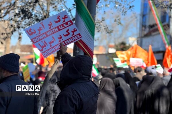 راهپیمایی 22 بهمن در گرگان