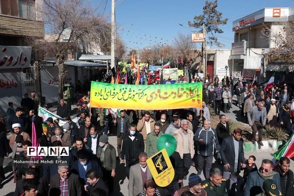 شکوه حضور مردم  آباده در راهپیمایی 22 بهمن ماه