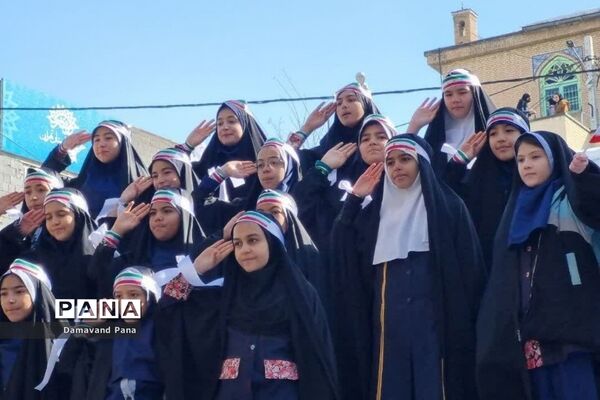 راهپیمایی 22 بهمن در دماوند
