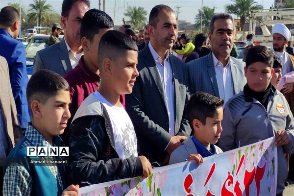 راهپیمایی ۲۲ بهمن در شهرستان کارون