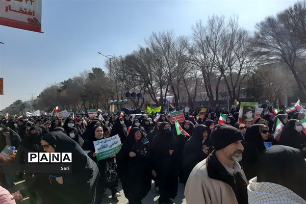 حضور پرشور مردم شهرستان شاهین شهر در  راهپیمایی ٢٢بهمن