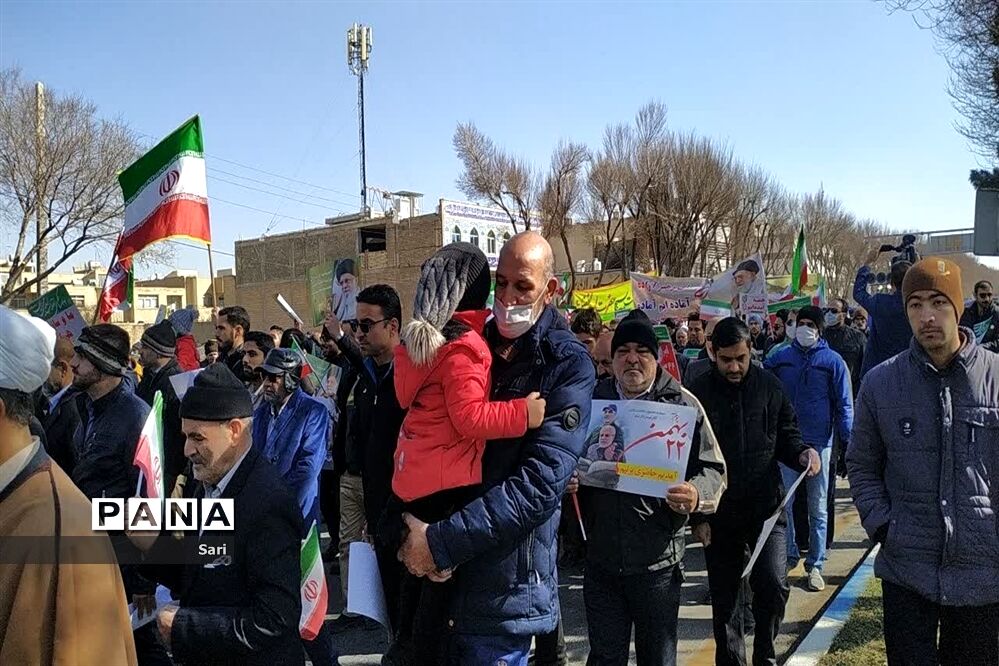 حضور پرشور مردم شهرستان شاهین شهر در  راهپیمایی ٢٢بهمن