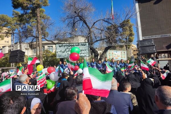 راهپیمایی 22 بهمن در شیراز