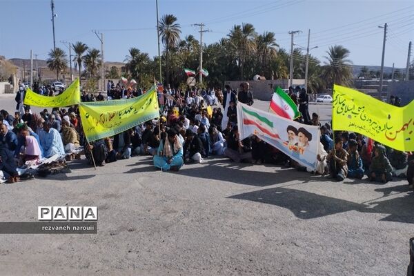 راهپیمایی 22 بهمن در بزمان