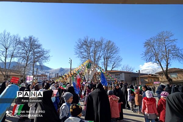 راهپیمایی 22 بهمن در شهرستان رامیان