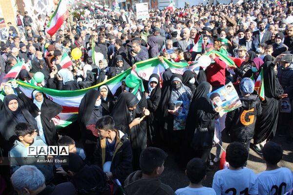 راهپیمایی ۲۲ بهمن در شهرستان میاندورود