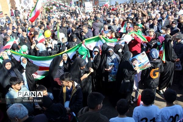 راهپیمایی ۲۲ بهمن در شهرستان میاندورود