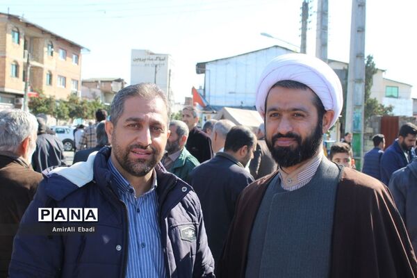 راهپیمایی ۲۲ بهمن در شهرستان میاندورود